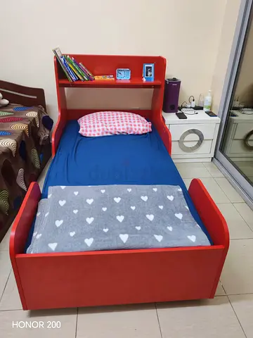 Kids Red Truck Bed