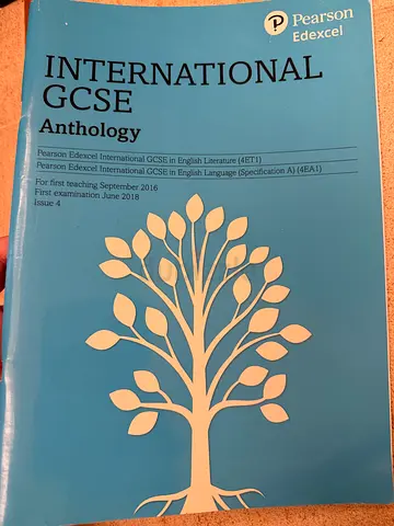 IGCSE Pearson Edexcel Anthology