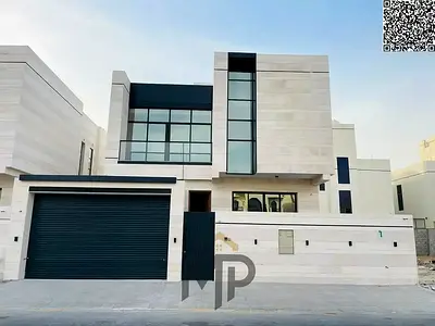Luxury villa for sale in Al Yasmine - two floors and a rooftop terrace with a modern design, featuring 5 spacious bedrooms and high-end finishes