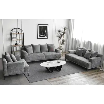 Premium Leather Sofa – كنبة جلد فاخرة