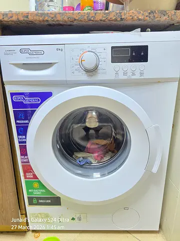 6kg front-load washing machine — used, working