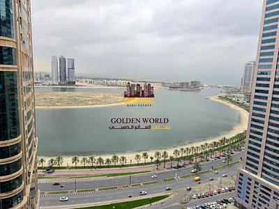 شقة غرفة وصالة في الخان بإطلالة بحرية، بلكونة، تكييف مجاني، موقع مميز قريب من الخدمات وسهولة الوصول إلى دبي، صيانة مجانية وسكن عائلي فقط