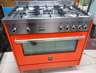 Free delivery Bertazzoni Stylish Orange Gas Range with Oven electric 90x60 cm