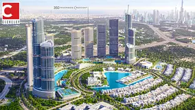 Luxurious 1BR Waterfront Apartment | Riverside Crescent, Sobha Hartland
