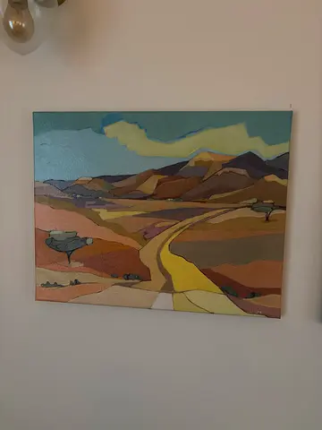 Original Oil and Canvas, Abstract Painting Fujeriah