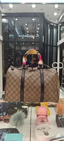 Gucci monogram duffel bag - used, good condition