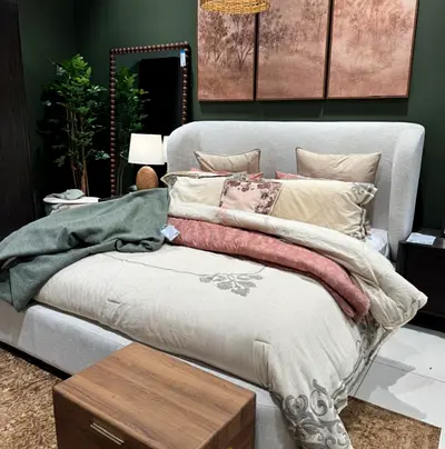 Light gray 180*200 mong size Bed
