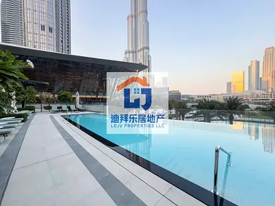 Watch the Burj While You Swim | 1BR Near Dubai Mall | Style Meets Location