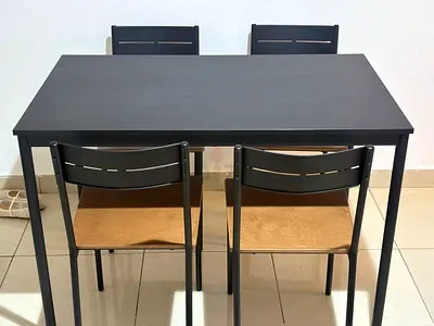 Compact Dining Table with Chairs