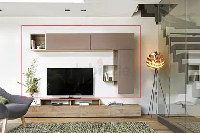 Contemporary Entertainment Center with Stylish Storage