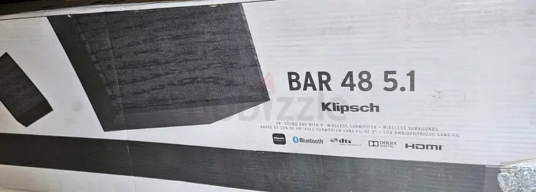 Klipsh Bar 48 5.1 Bar Plus Wireless Subwoofer Speakers
