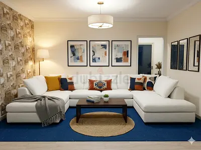 The One Brand white color Ushape sofa