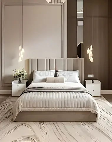 Elegant Brand new Queen size bed with medical mattress family bed double bed Queen bed storage bed