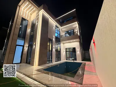 VIP mini-palace in Al-Helio 2 | Panoramic pool and elevator | Includes registration and services