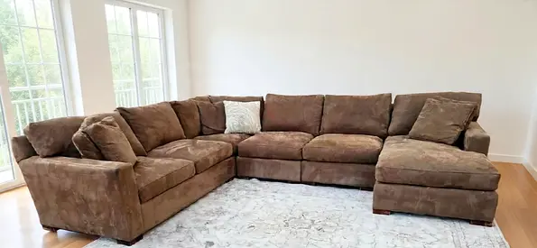 CrateBarrel axis feather filled u Shape sofa Great Condition
