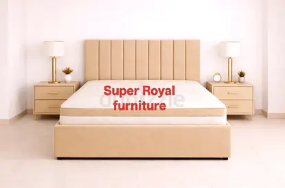 Beige Brand New Queen size bed including medical mattress good quality Queen bed