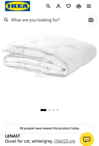 Duvet for cot for baby