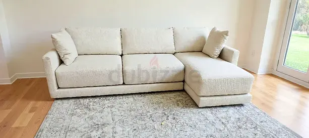 Selling Cratebarrel deep lounge L shape sofa