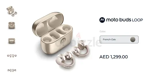 Moto buds loop, crystal by Swarovski sound by BOSE for sale as pack