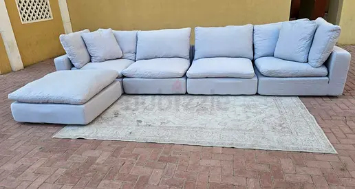 The loom collection feather filled modular sofa