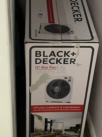 Black+Decker 12 Box Fan