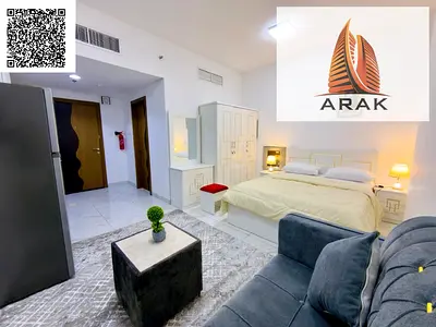 🏘️ استوديو مفروش للإيجار الشهري – فرصة مميزة! 📍 عجمان | النعيمية 1 – موقع حيوي جداً بجوار أسواق العين ومقابل رامز هايبر ماركت، مع سهولة الوصول إلى د