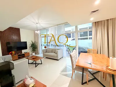 فيلا مفروشة من 3 غرف نوم | مولبيري داماك هيلز 2 | إطلالة على الفناء