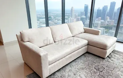 Great Condition Cratebarrel bench sectional sofa