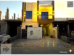 Townhouse for sale at ajman| al helio2 area| 3 master rooms, majlis, hall, maid room, roof | freehol