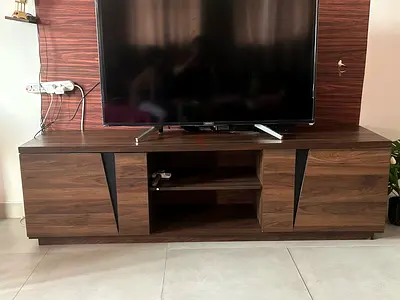 Modern Wooden Entertainment Center