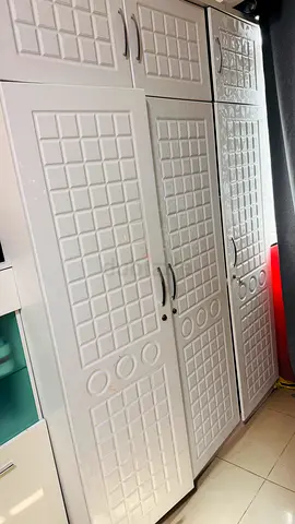 Stylish White Wardrobe with Unique Design