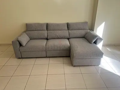 IKEA Esklstuna L Shape Sofa Gray Excellent Condition