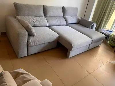 IKEA Esklstuna L Shape Sofa Gray Excellent Condition