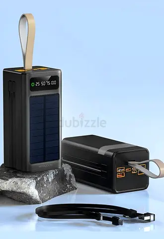 50000mah Margoun Portable solar power bank with LED display and multiple USB ports