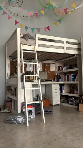 Kids Loft Bed with Study Area + mattress