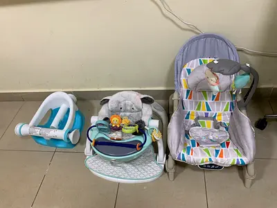 Baby Rocker and Bath Seat Set