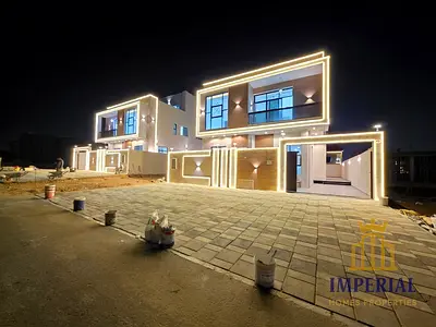 🏡 فيلا للبيع في الباهية عجمان، 7 غرف + غرفة خادمة، أرضي وأول وروف، مساحة البناء 4,150 قدم، السعر شامل رسوم التسجيل والتمليك
