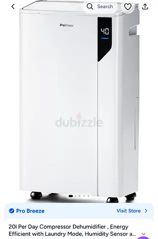 My Pro Breeze 20L/day compressor dehumidifier — lightly used, working fine