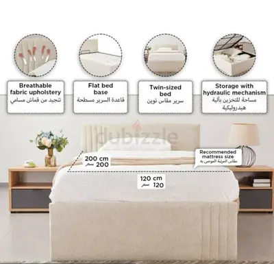 Twin-Sized Bed with Hydraulic Storage