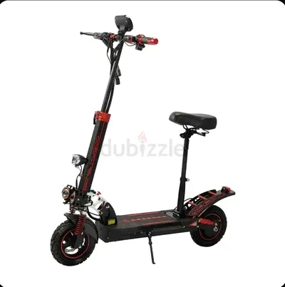Kugo e10 Pro | Electric scooter with seat, suspension and fat tyres