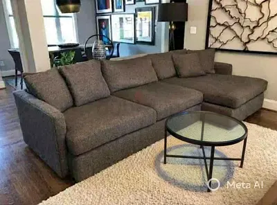 Cratebarrel Lounge deep L shape sofa
