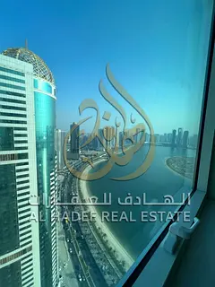 Spacious 4BHK apartment for rent in Sharjah, Al Khan area, with maid room (master), 5 bathrooms, bal