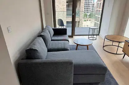 Looks new Ikea vimle L shape sofa bed with mattress