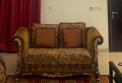 7-Seater Wooden Sofa