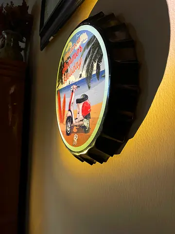 Wall decor giant bottle caps 35cm diameter