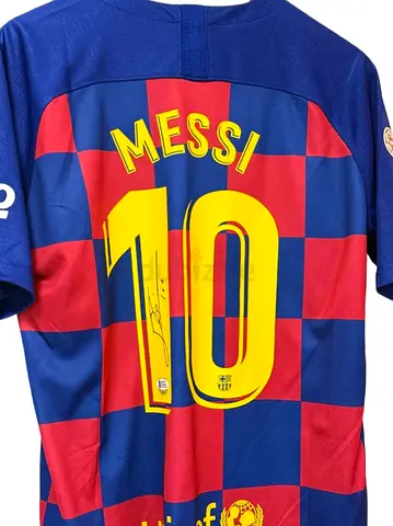 Lionel Messi Jersey Hand Signed BAS