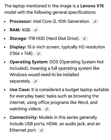 Lenovo V15 Budget Laptop for Sale