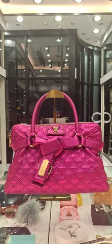 My pink quilted satchel handbag – gently used