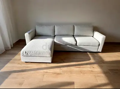 IKEA vimle L Shape Sofa Bed Beige Excellent Condition