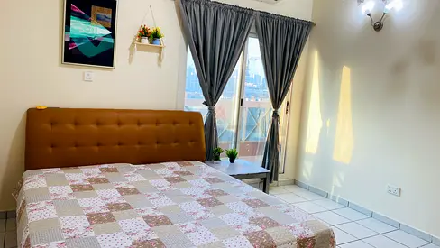Luxury master bedroom close to al nahda metro